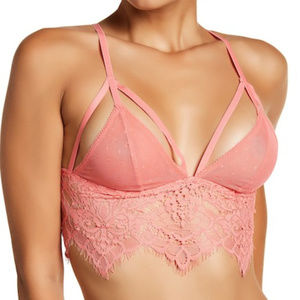 Sam Edelman Longline Strappy Lace Bralette